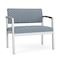 Lesro Lenox Steel Bariatric Chair Metal Frame, Silver, RS Rain Song Upholstery LS1401 - alternate 1